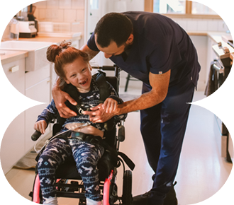 Caregiver providing high intensity daily personal activities support to an NDIS participant