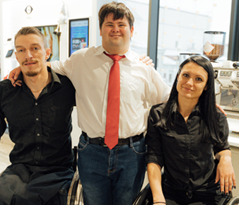 Support coordinator helping NDIS participant navigate important life stage changes