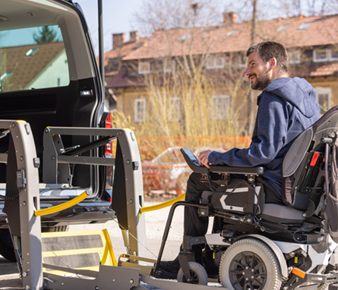 NDIS participant supported with transportation for daily travel needs